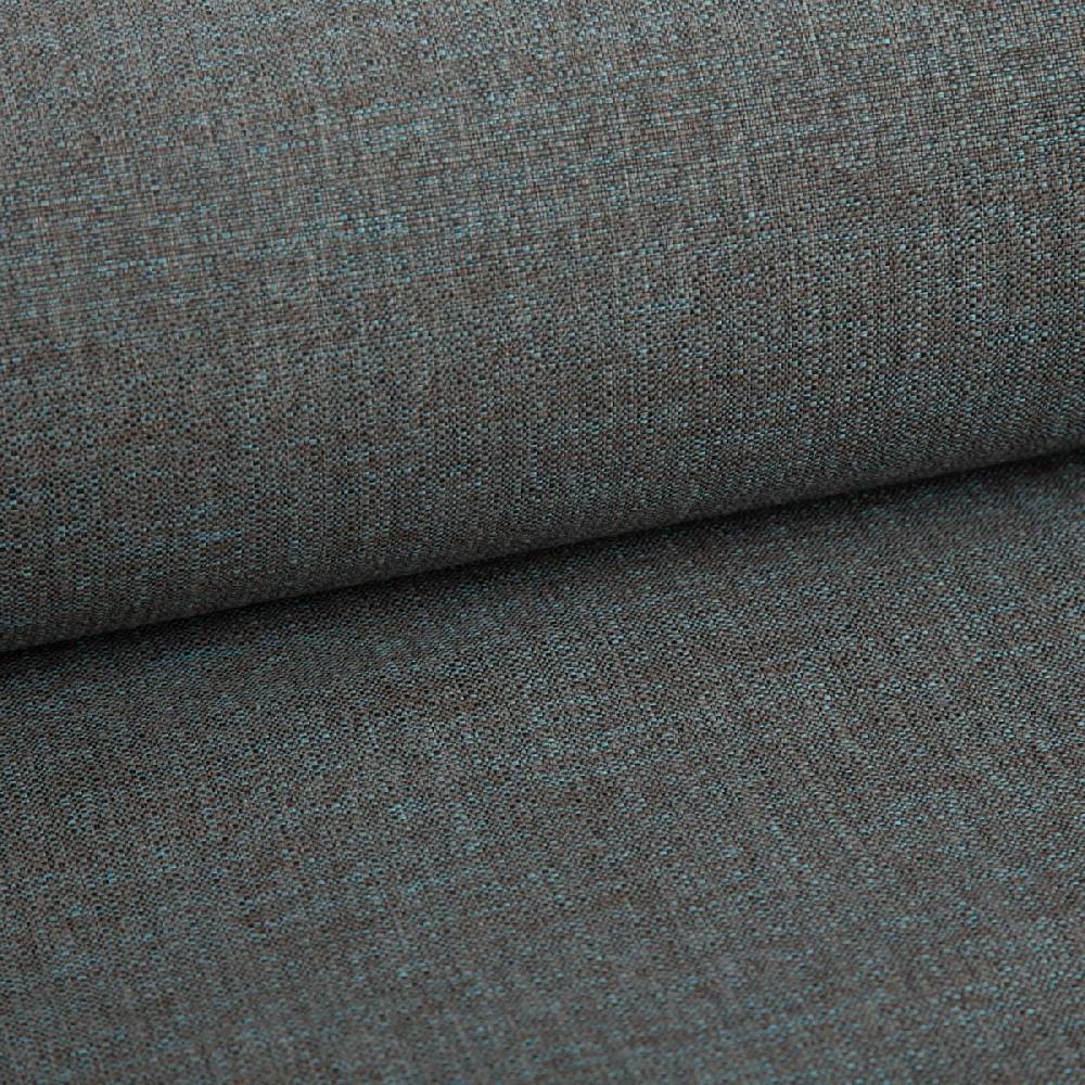Schöner Leben Polsterstoff Outdoorstoff Olefina mit Fleckschutz uni Struktur braun türkis 1,45m Breite