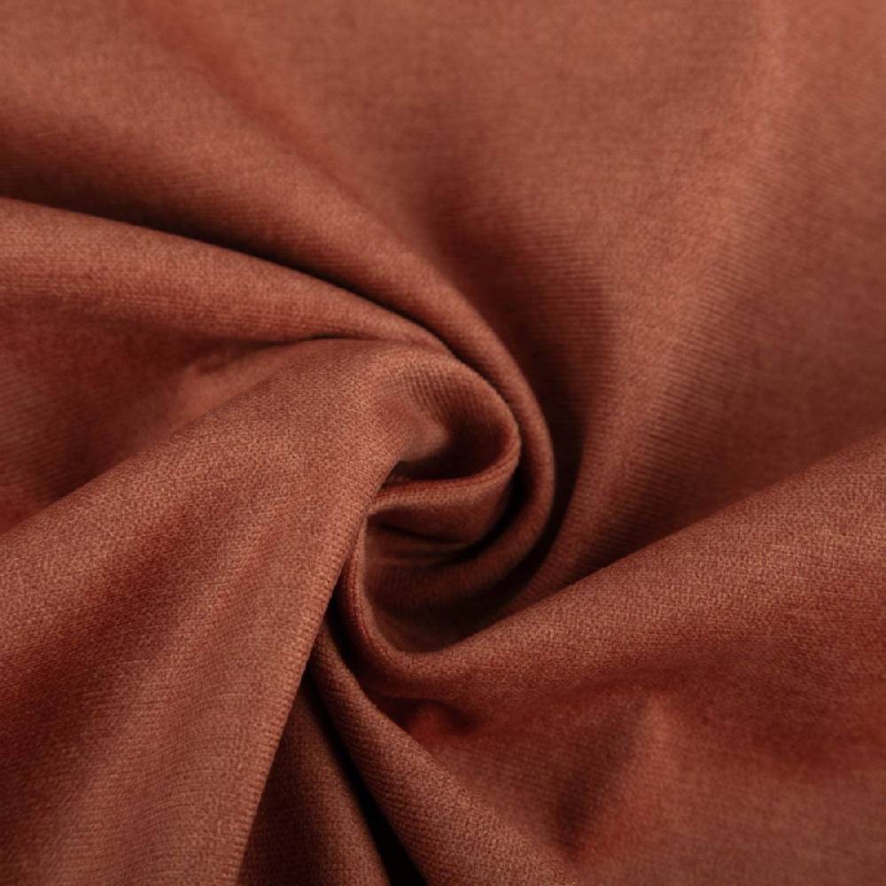 Schöner Leben Polsterstoff Mikrofaser-Samt Fleckschutz Easy Clean Vena uni braunrot 1,45m Breite Discount Store für neue Produkte