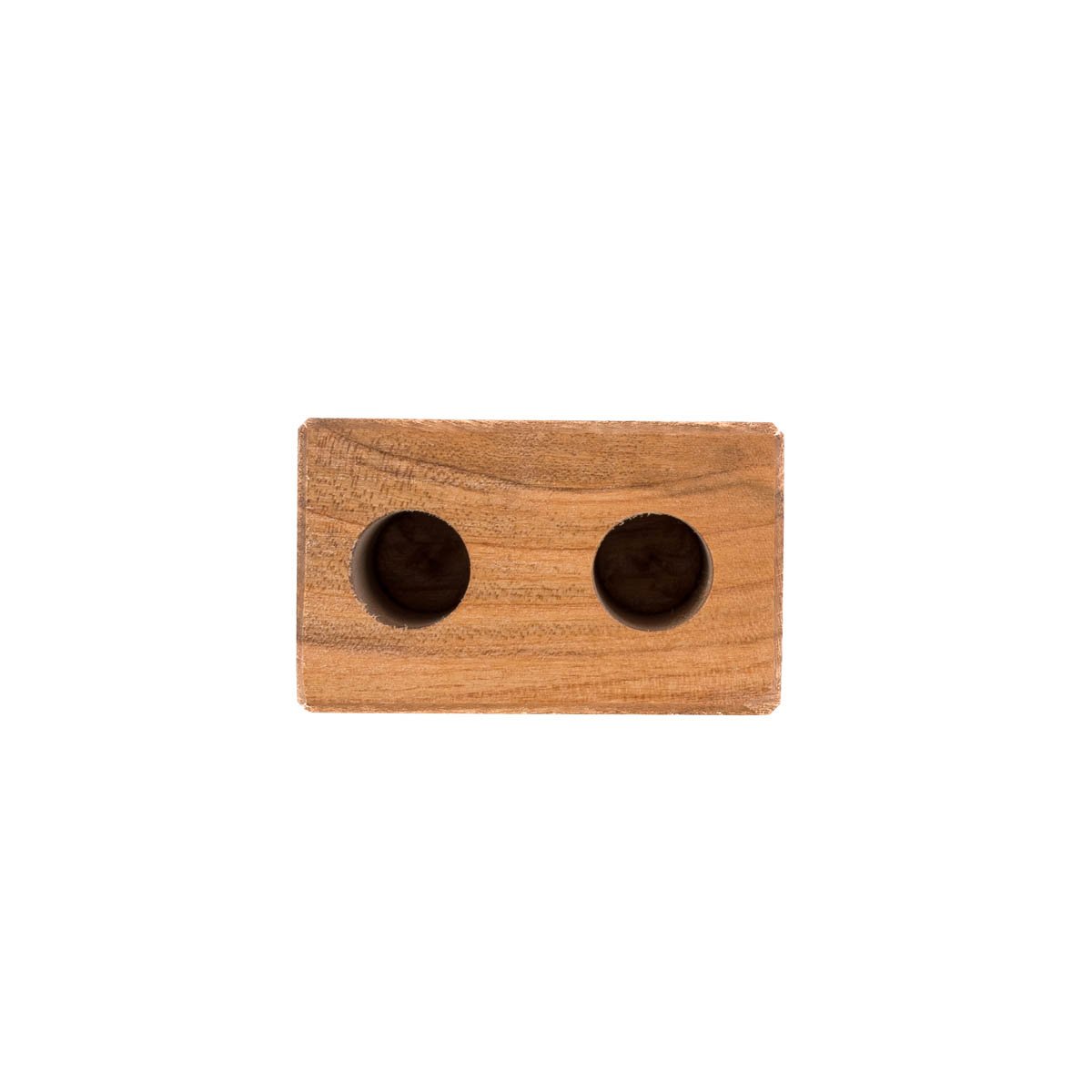 Schöner Leben 2er Gewürzständer für Reagenzgläser Kirschbaum massiv 6,5x4x4cm von DeWi Speichern exportieren
