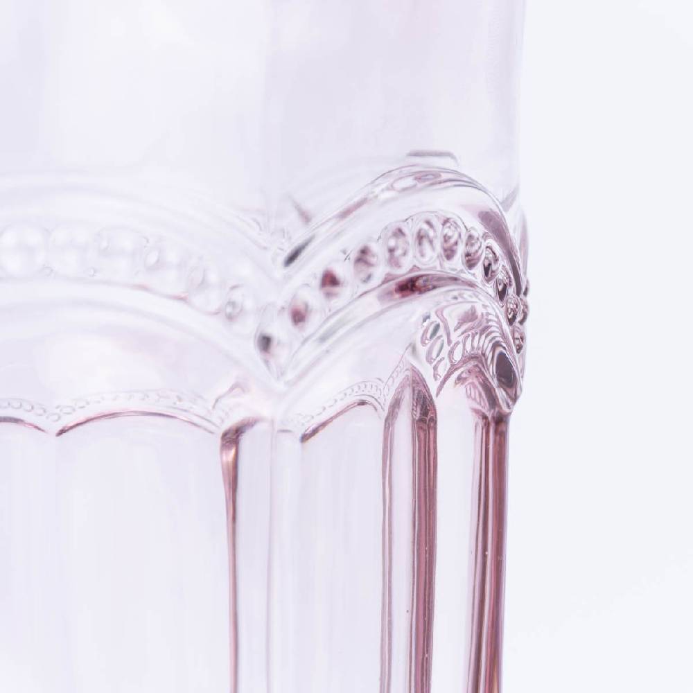 Schöner Leben Sass & Belle Krug Glas Punkte pink transparent 20x18cm Meist gekauft