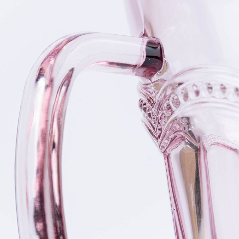 Schöner Leben Sass & Belle Krug Glas Punkte pink transparent 20x18cm Meist gekauft