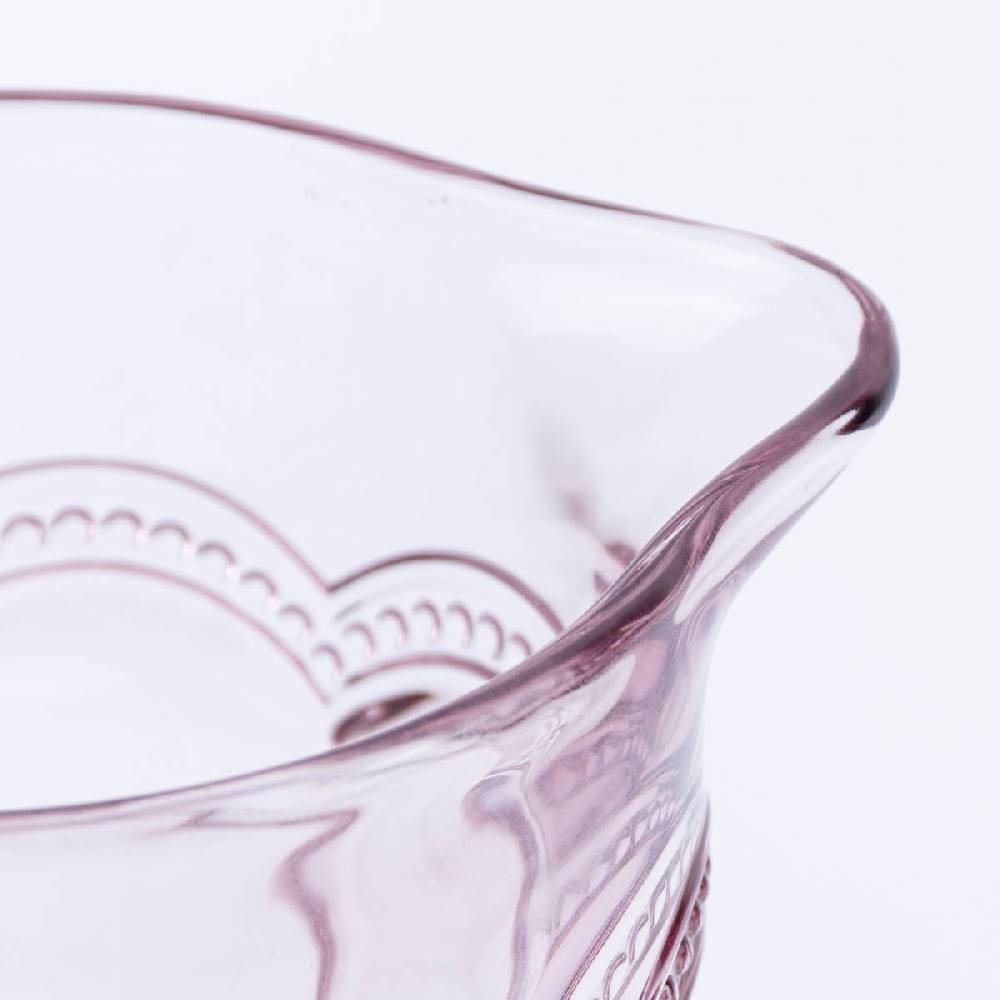 Schöner Leben Sass & Belle Krug Glas Punkte pink transparent 20x18cm Meist gekauft