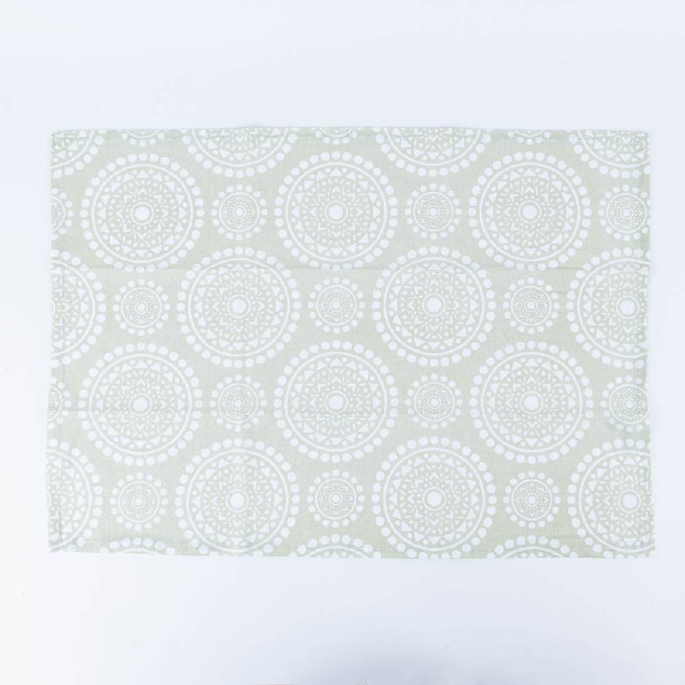 Schöner Leben Geschirrtuch 2er Set mit Mandala Muster Baumwolle grün weiß 50x70cm Kostenloser Versand