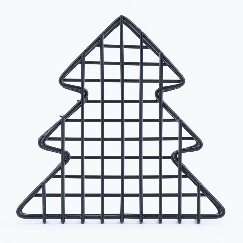 Schöner Leben Serviettenhalter Tannenbaum Metall schwarz 15x4x15cm Großer Ausverkauf