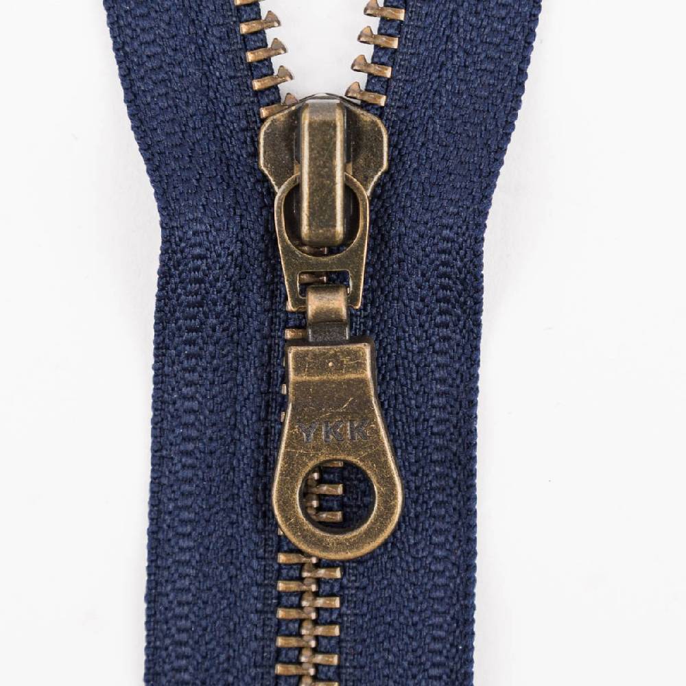 Schöner Leben Reißverschluss Metall antik gold teilbar 5mm 75cm lang in versch. Farben JETZT KAUFEN