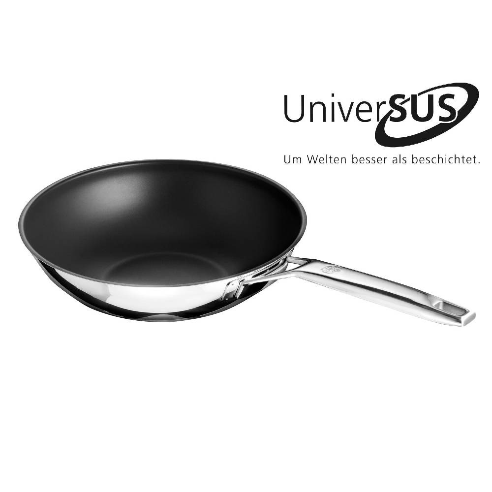 ﻿Schulte Ufer Wokpfanne Astral mit UniverSUS-Oberflächenstruktur, 28 cm
