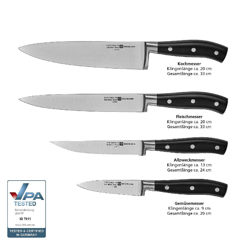 Schulte Ufer Messerset Jorck, 4-tlg Online Outlet