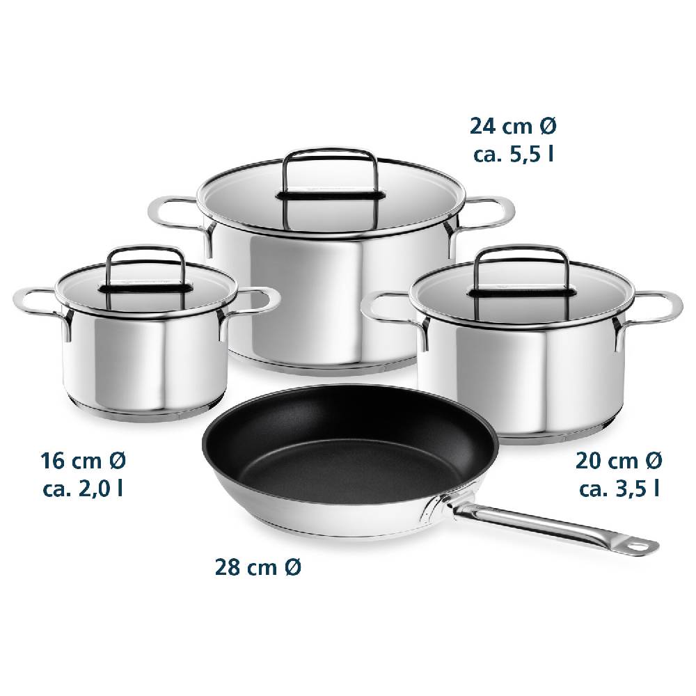 Schulte Ufer Topfset Industar, inkl. Testsieger Bratpfanne Industar DIAMAS-PRO 28 cm Nur für heute