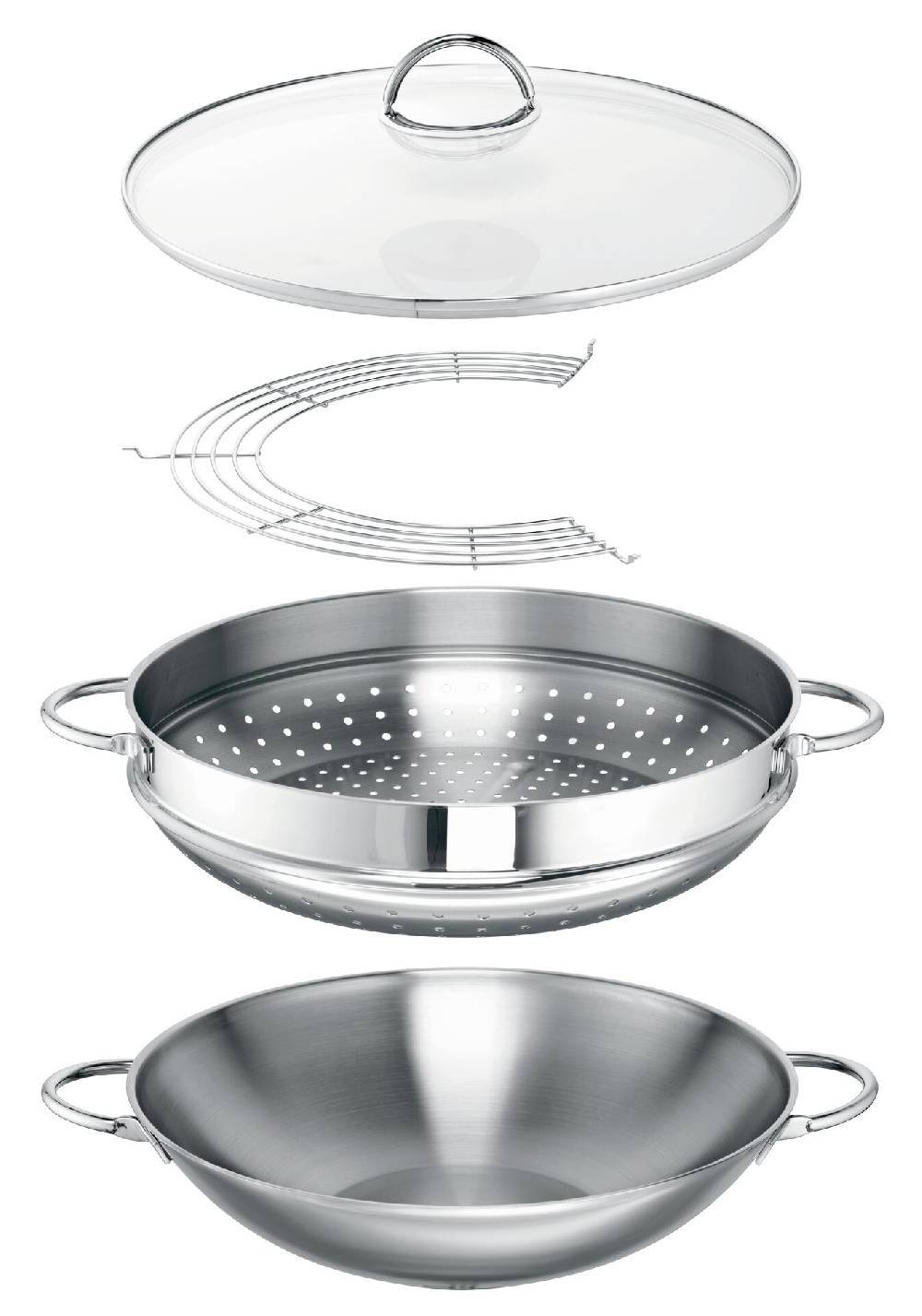 Schulte Ufer Wok-Set Ravenna, ca. 7,00l Begrenztes Angebot