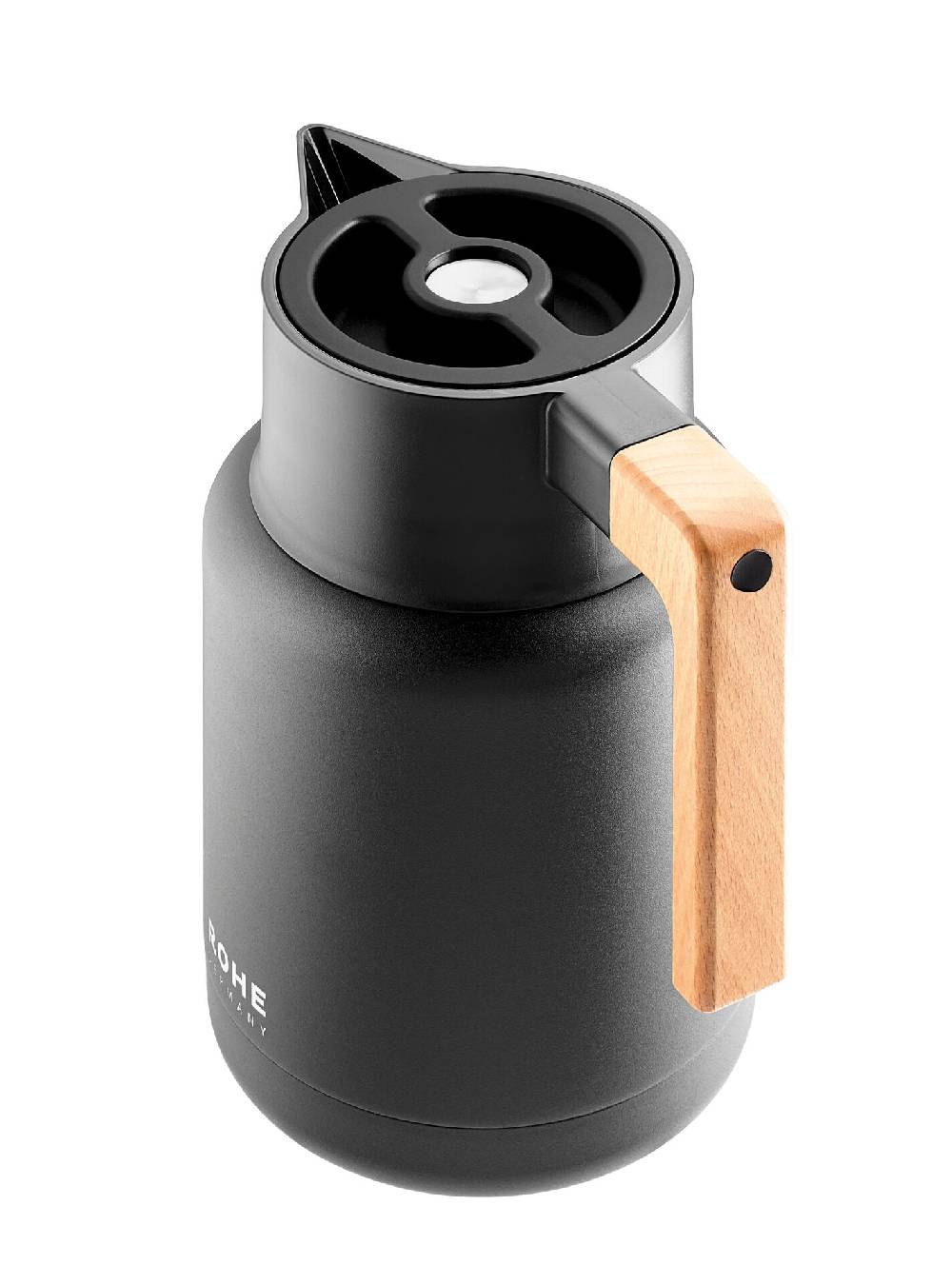 Schulte Ufer Isolierkanne Isidor, ca. 1,4 l, schwarz / chrom Flash Sale