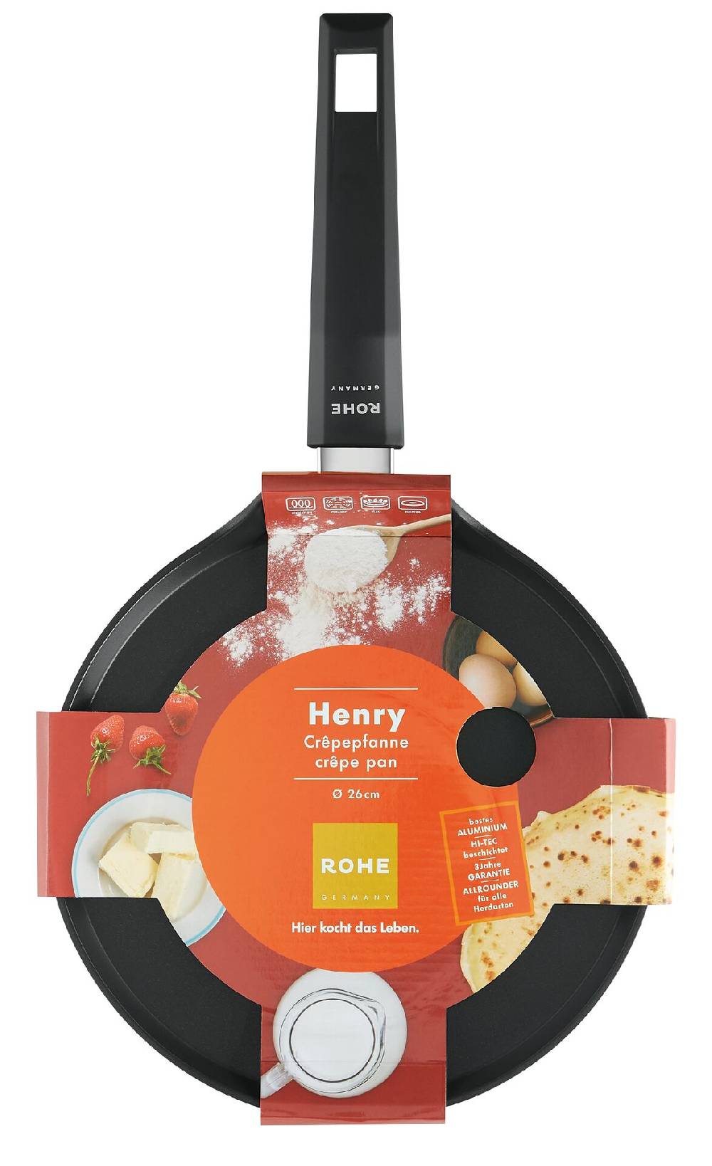 Schulte Ufer Crêpepfanne Henry, 26 cm Heißer Verkauf
