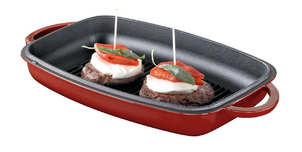 Schulte Ufer Multi-Bräter Rustika, 32 cm, ca. 5,00l, rot Letzte 2 Tage