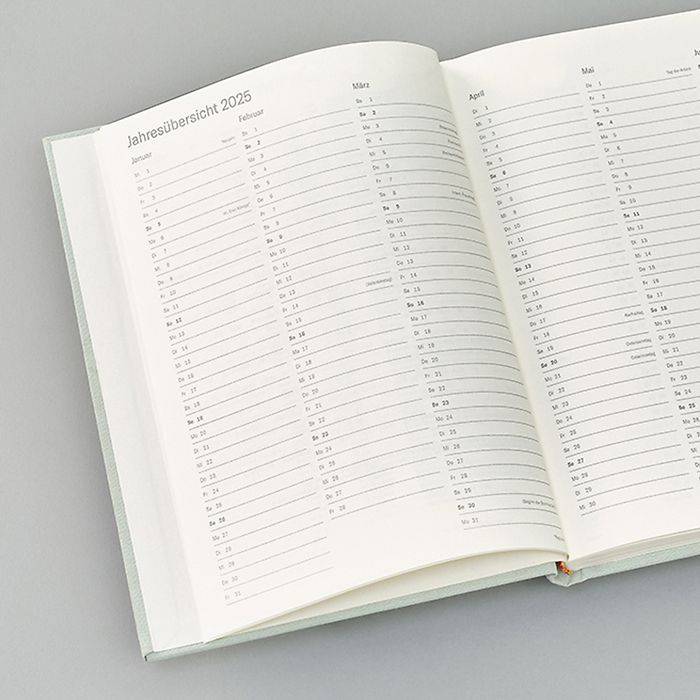 Semikolon Wochenkalender & Notizbuch 2025 (A5) Leine, Deutsch Online Shopping